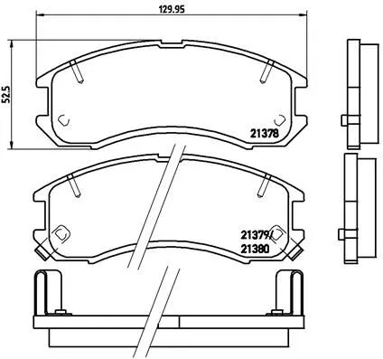 ABS Brake Pad Set, disc brake (P 24 024)