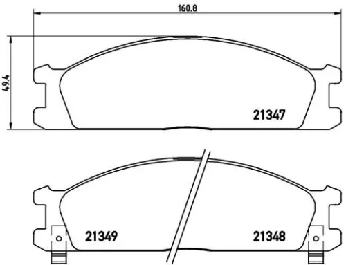 ABS Brake Pad Set, disc brake (P 24 026)