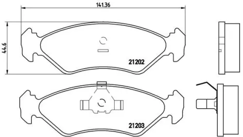 ABS Brake Pad Set, disc brake (P 24 028)