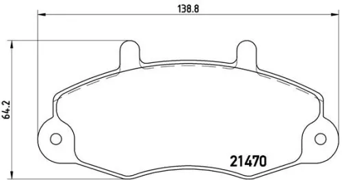 ABS Brake Pad Set, disc brake (P 24 032)