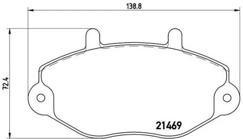 ABS Brake Pad Set, disc brake (P 24 033)