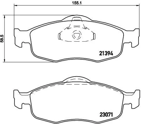 ABS Brake Pad Set, disc brake (P 24 037)