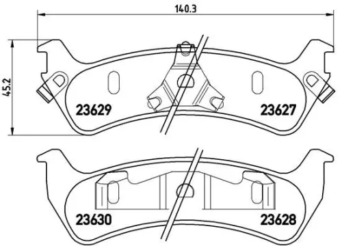 ABS Brake Pad Set, disc brake (P 24 042)