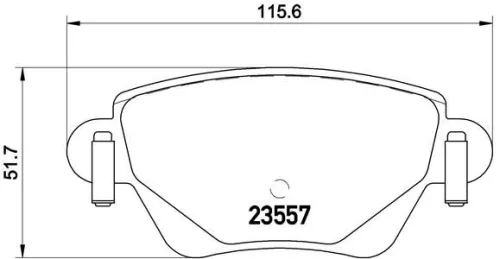 ABS Brake Pad Set, disc brake (P 24 059)
