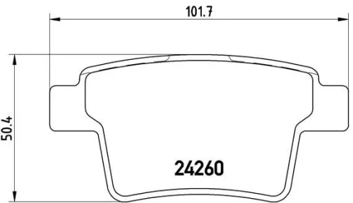 ABS Brake Pad Set, disc brake (P 24 063)