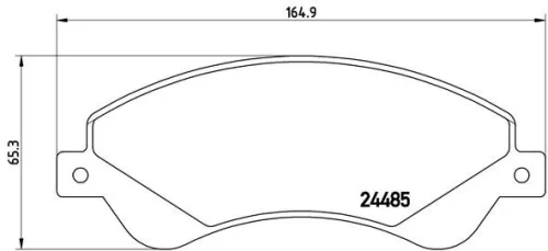 ABS Brake Pad Set, disc brake (P 24 065)