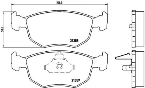 ABS Brake Pad Set, disc brake (P 24 069)