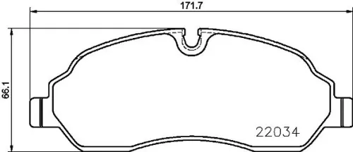 ABS Brake Pad Set, disc brake (P 24 171)