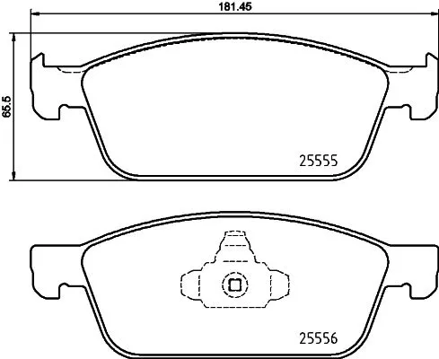 ABS Brake Pad Set, disc brake (P 24 199)
