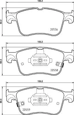ABS Brake Pad Set, disc brake (P 24 218)