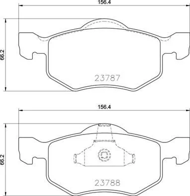 ABS Brake Pad Set, disc brake (P 24 219)