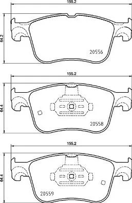 ABS Brake Pad Set, disc brake (P 24 234)