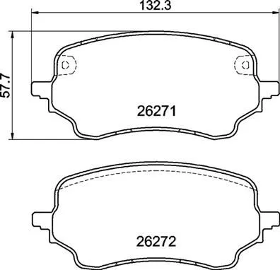 ABS Brake Pad Set, disc brake (P 24 236)