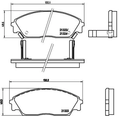 ABS Brake Pad Set, disc brake (P 28 016)
