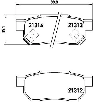 ABS Brake Pad Set, disc brake (P 28 017)