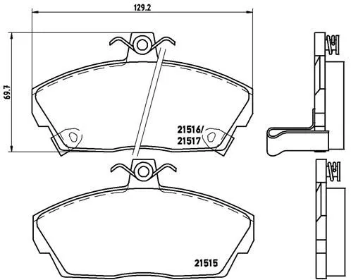 ABS Brake Pad Set, disc brake (P 28 020)