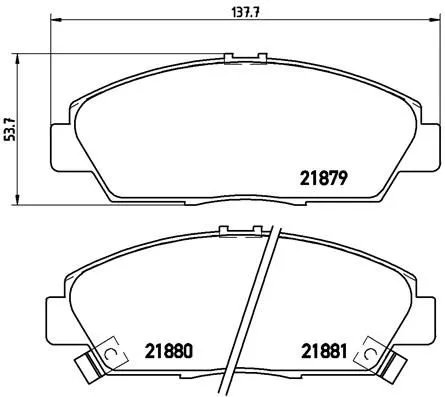 ABS Brake Pad Set, disc brake (P 28 021)
