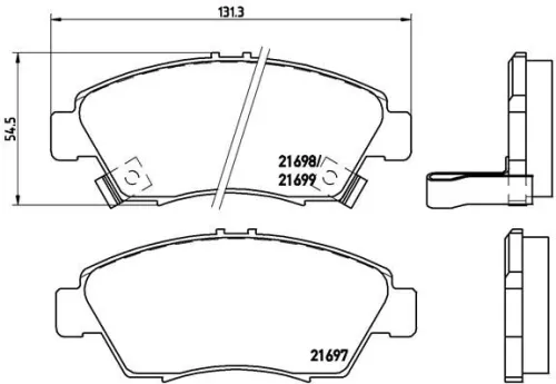 ABS Brake Pad Set, disc brake (P 28 024)