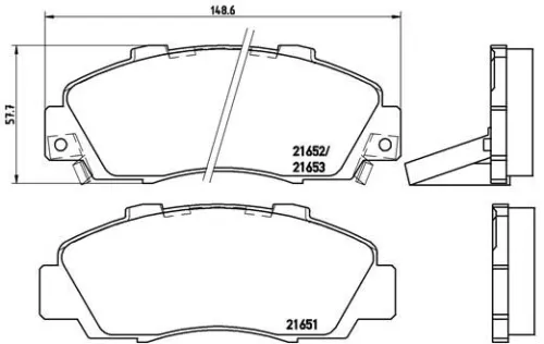 ABS Brake Pad Set, disc brake (P 28 026)