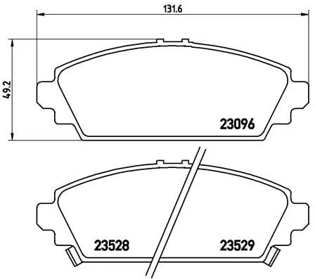 ABS Brake Pad Set, disc brake (P 28 031)