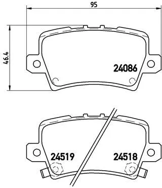 ABS Brake Pad Set, disc brake (P 28 038)
