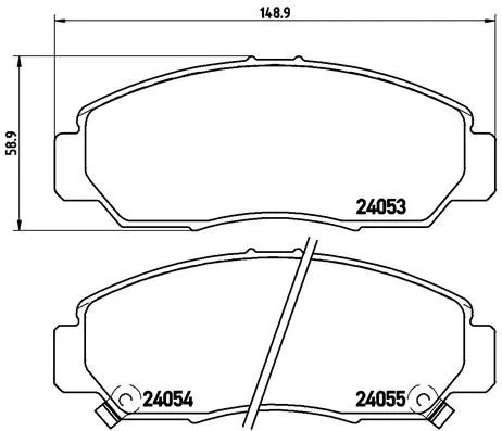 ABS Brake Pad Set, disc brake (P 28 047)