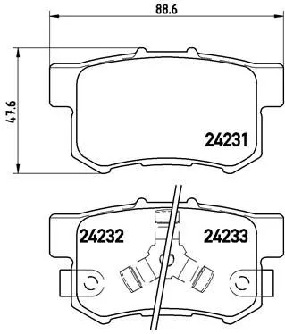 ABS Brake Pad Set, disc brake (P 28 051)