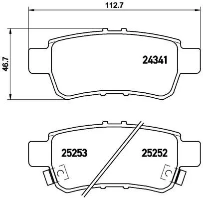 ABS Brake Pad Set, disc brake (P 28 062)