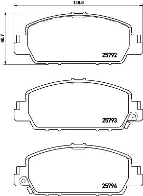 ABS Brake Pad Set, disc brake (P 28 077)