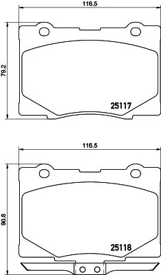 ABS Brake Pad Set, disc brake (P 28 079)