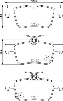 ABS Brake Pad Set, disc brake (P 28 089)