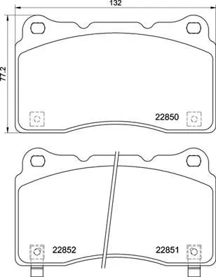 ABS Brake Pad Set, disc brake (P 28 099)