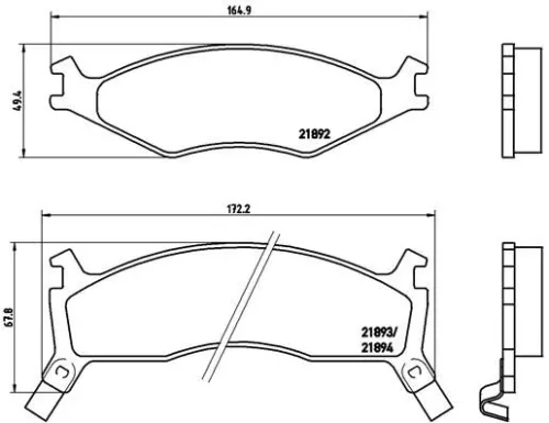 ABS Brake Pad Set, disc brake (P 30 006)