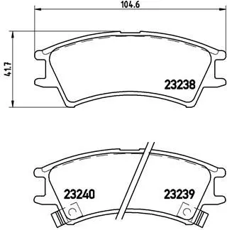 ABS Brake Pad Set, disc brake (P 30 011)