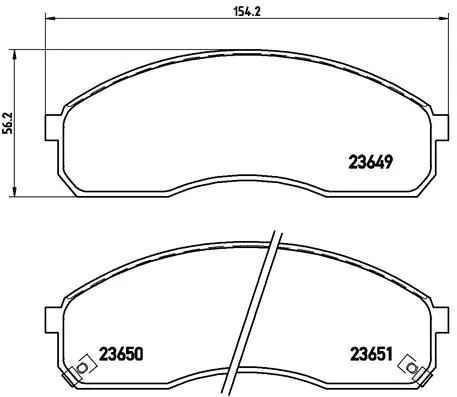 ABS Brake Pad Set, disc brake (P 30 012)