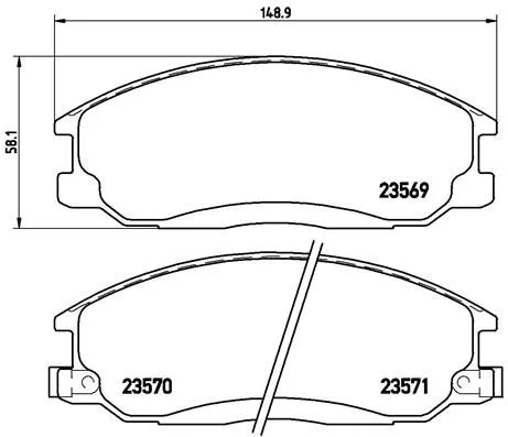 ABS Brake Pad Set, disc brake (P 30 013)