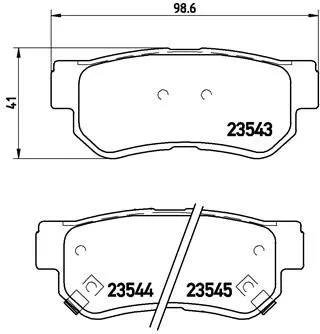 ABS Brake Pad Set, disc brake (P 30 014)