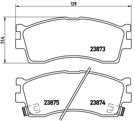 ABS Brake Pad Set, disc brake (P 30 016)