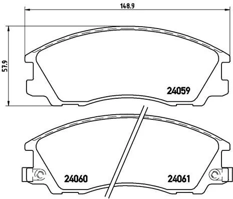 ABS Brake Pad Set, disc brake (P 30 017)