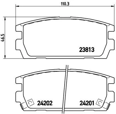 ABS Brake Pad Set, disc brake (P 30 021)
