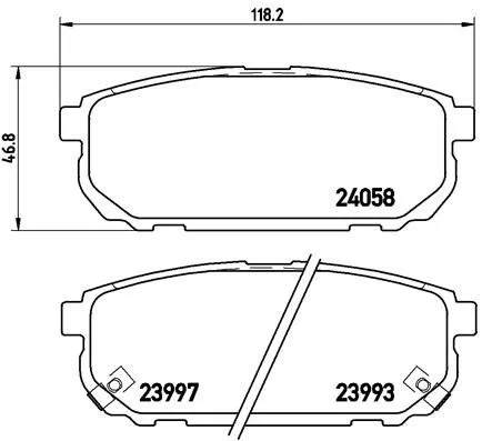 ABS Brake Pad Set, disc brake (P 30 023)