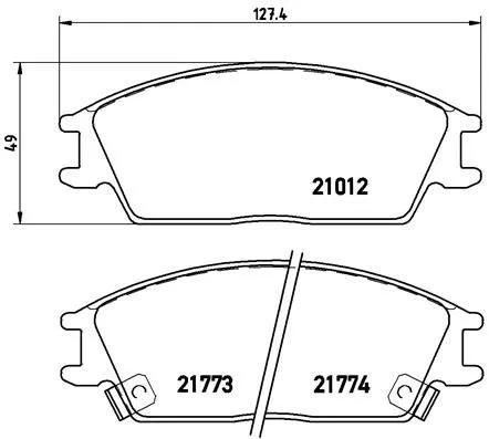 ABS Brake Pad Set, disc brake (P 30 024)
