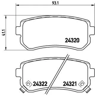 ABS Brake Pad Set, disc brake (P 30 025)