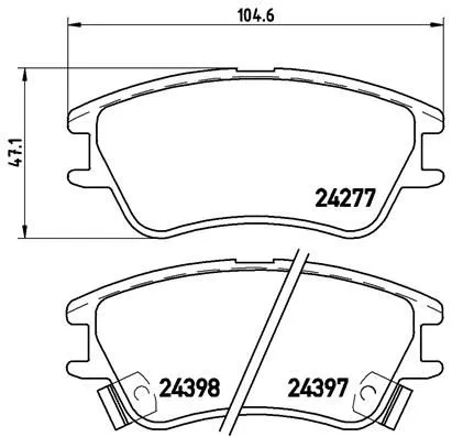 ABS Brake Pad Set, disc brake (P 30 027)
