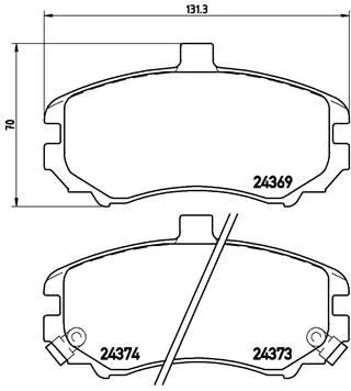 ABS Brake Pad Set, disc brake (P 30 029)