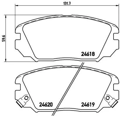 ABS Brake Pad Set, disc brake (P 30 031)