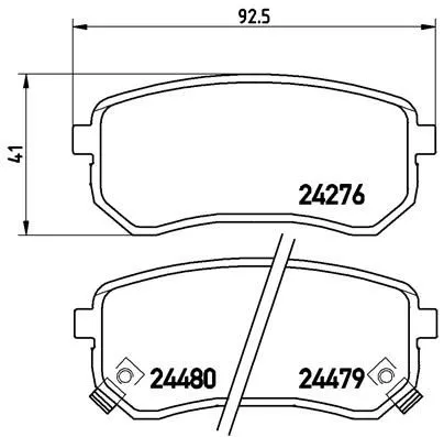 ABS Brake Pad Set, disc brake (P 30 033)