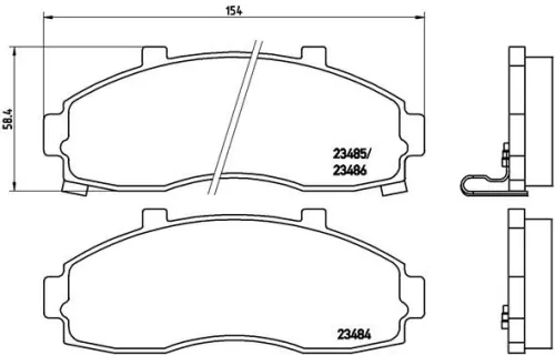 ABS Brake Pad Set, disc brake (P 30 044)