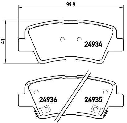 ABS Brake Pad Set, disc brake (P 30 047)