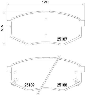 ABS Brake Pad Set, disc brake (P 30 055)